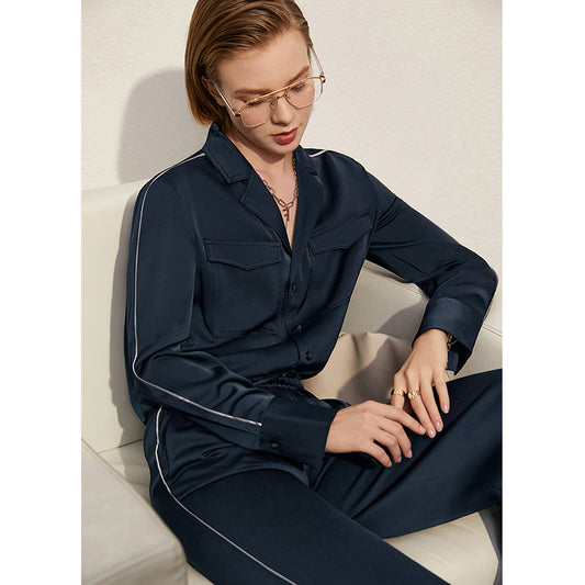 Conjunto de Camisa Minimalista en Acetato Sintético - Estilo Casual - Image 2