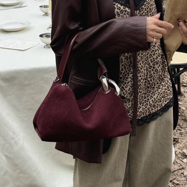 Bolso Crossbody de Ante Gamuza Premium con Diseño Exclusivo para Mujer