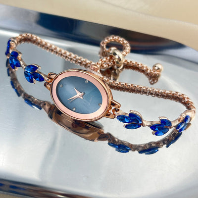 Reloj Pulsera Ovalado de Lujo Retro - Cuarzo de Alta Gama para Mujer - Image 16