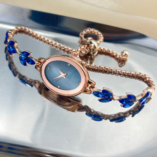 Reloj Pulsera Ovalado de Lujo Retro - Cuarzo de Alta Gama para Mujer - Image 16
