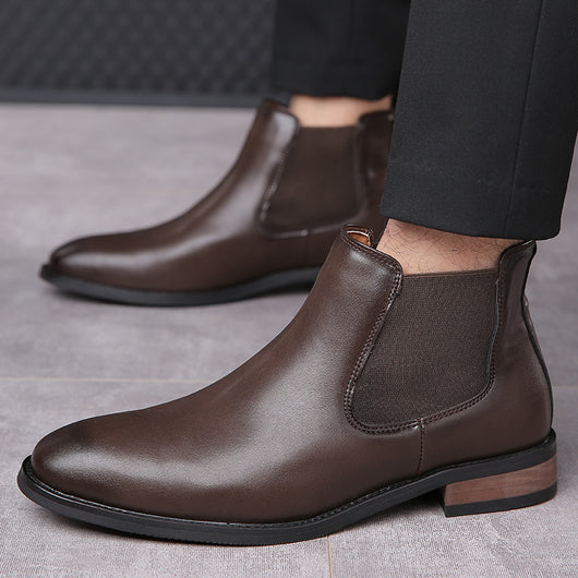 Botas Chelsea de Cuero para Hombre - Estilo Ejecutivo Puntiagudo - Image 19