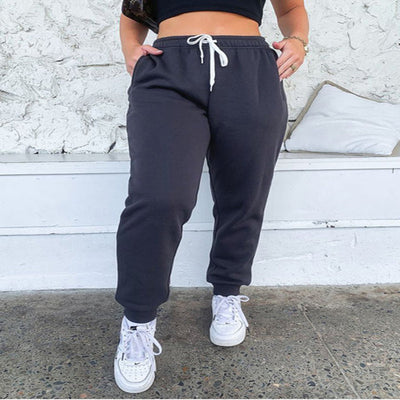Pantalones deportivos casuales con cintura elástica reforzada para mujer - Image 6