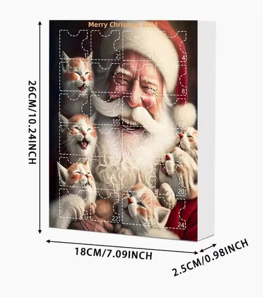 Calendario Navideño de Adviento con Gato Adorable de Acrílico - Image 13