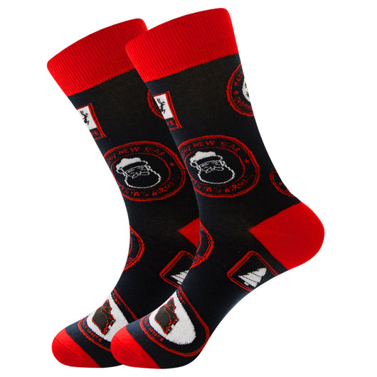 Calcetines Navideños con Renos y Santa - 12 Colores Festivos - Image 26