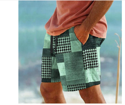 Shorts Casuales para Hombre con Estampado Digital Moderno - Image 6