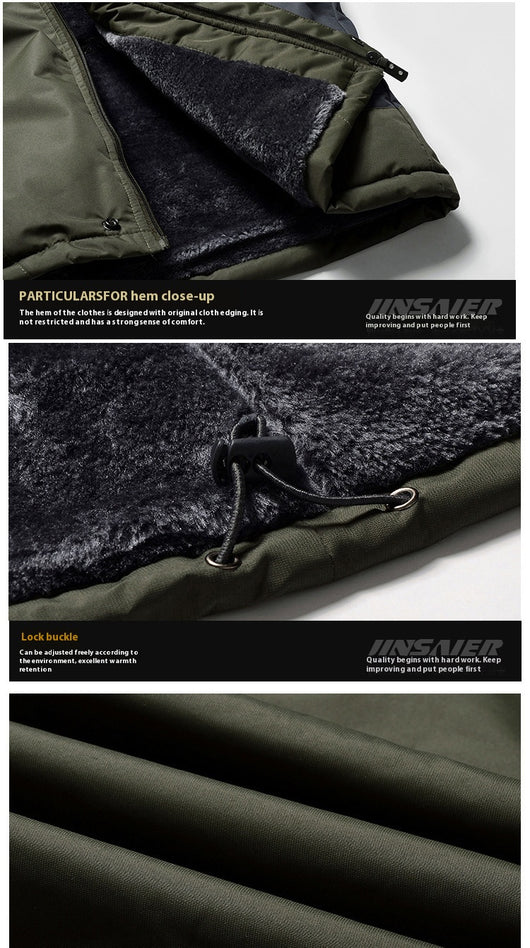 Chaqueta Táctica de Invierno para Hombre Tallas Grandes con Forro Polar - Image 15