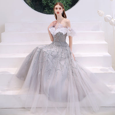 Vestido Elegante de Hombro Descubierto para Dama - Image 5