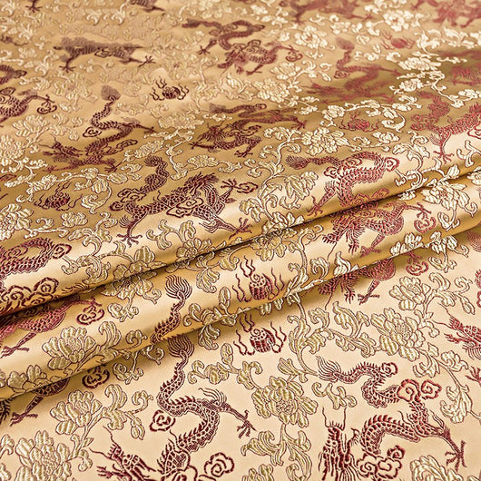 Tela de Brocado Seda Auténtica para Traje Tang Antiguo y Cheongsam - Artesanía DIY - Image 18