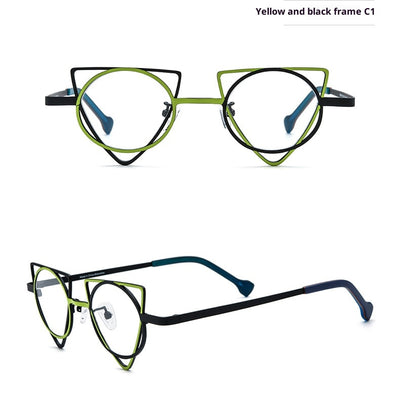Gafas Graduadas Cat-eye Titanio Ultraligero con Lentes de Color - Image 13