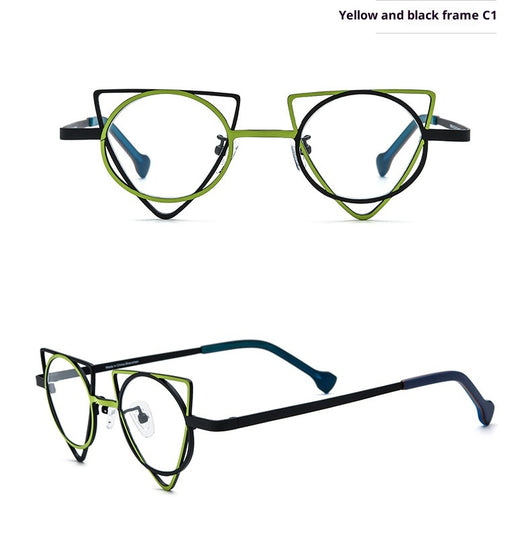Gafas Graduadas Cat-eye Titanio Ultraligero con Lentes de Color - Image 13