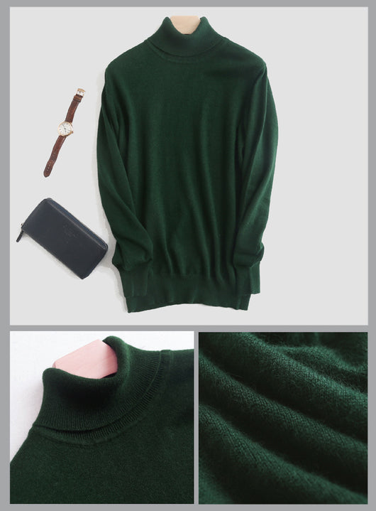 Suéter Cuello Alto Hombre Lana Merino Tejido Cálido - Image 19
