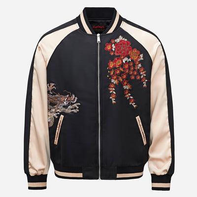 Chaqueta Béisbol Hombre Bordado Dragón Flying Dragon Premium
