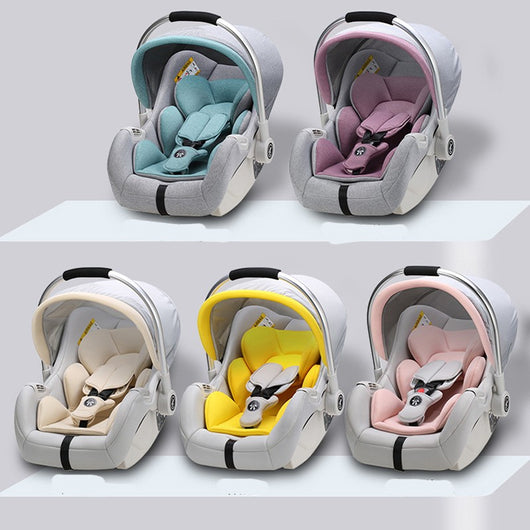 Corral Portátil para Auto con Asiento de Seguridad Plegable y Cesta
