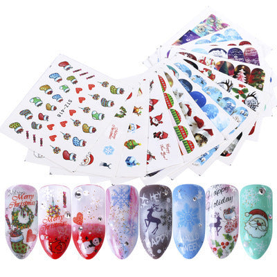 Pegatinas de Agua para Uñas con Diseños de Mariposas, Frutas y Flores Doradas - Image 18