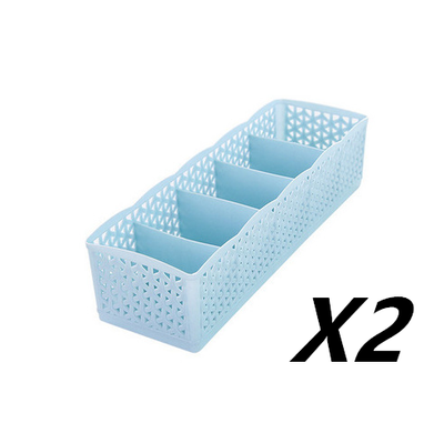Organizador de Plástico Apilable 5 Compartimentos para Ropa Interior y Calcetines - Image 25