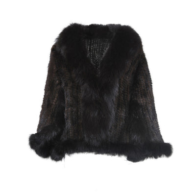 Chal de Cuero con Cuello de Piel de Zorro - Calidez y Elegancia - Image 11