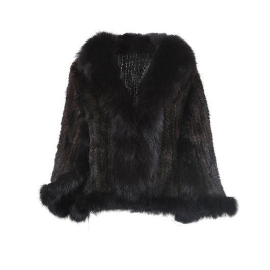 Chal de Cuero con Cuello de Piel de Zorro - Calidez y Elegancia - Image 11
