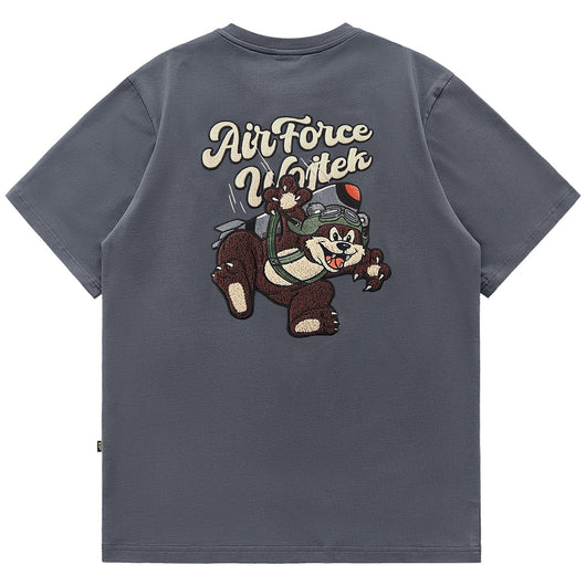 Camiseta Infantil de Algodón con Bordado de Dibujos Animados - Manga Corta Estilo Americano - Image 11