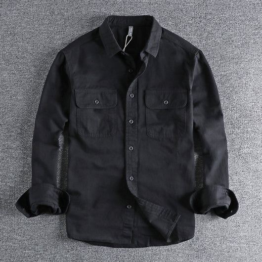 Camisa Overol Manga Larga con Diseño Moderno para Hombre - Image 7
