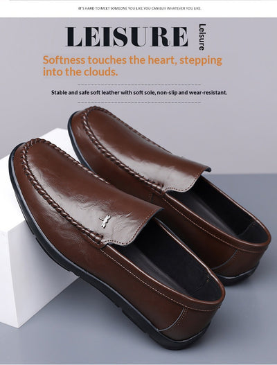 Zapatos Casuales de Cuero Transpirable para Hombre con Suela Suave - Image 29