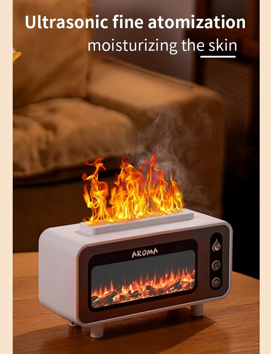 Difusor Ultrasónico 200ml con Chimenea 3D y Luz LED - Aromatizador de Aceites Esenciales - Image 10
