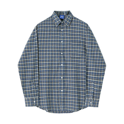 Camisa Cuadros Suelta Retro Casual Trendy para Hombre - Image 2