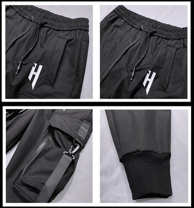 Pantalones Cargo Hip Hop con Bolsillos Funcionales - Image 7