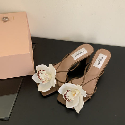 Sandalias Romanas de Flores Destacables Estilo Francés - Image 3