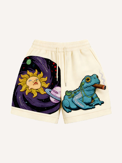 Shorts Retro Estampados Sueltos para Hombre - Image 2