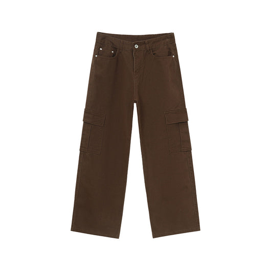 Overol Ancho de Pierna con Bolsillos Grandes - Jeans Casual - Image 10