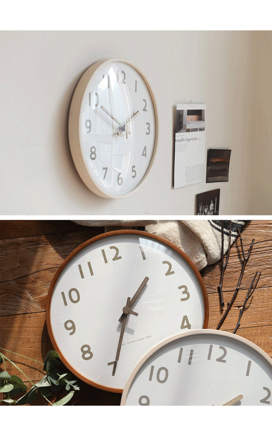 Reloj de Pared Nórdico Moderno 30cm Madera Maciza Silencioso - Image 7