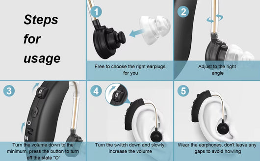 Audífono Retroauricular con Cancelación de Ruido para Adultos Mayores - Image 8