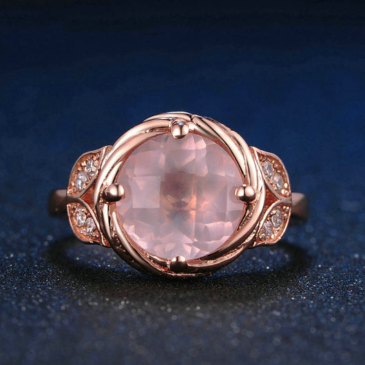 Anillo de Plata 925 con Cristal Natural y Flor para Mujer - Image 9