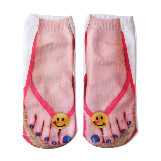 Calcetines Personalizados de Algodón con Estampado 3D Calavera de Cerdo para Hombre y Mujer - Image 26