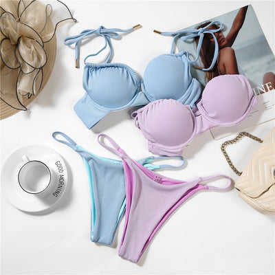 Bikini para Dama de Tela Acanalada Texturizada - Image 17