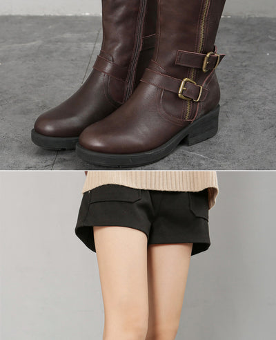 Botas Dr Martens Talla Grande con Cierre Lateral y Suela Gruesa para Mujer - Image 24