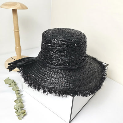 Sombrero de Rafia Transpirable con Bordes Naturales - Image 6