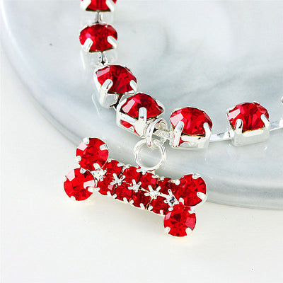 Collar Colgante Hueso con Brillantes - Image 2