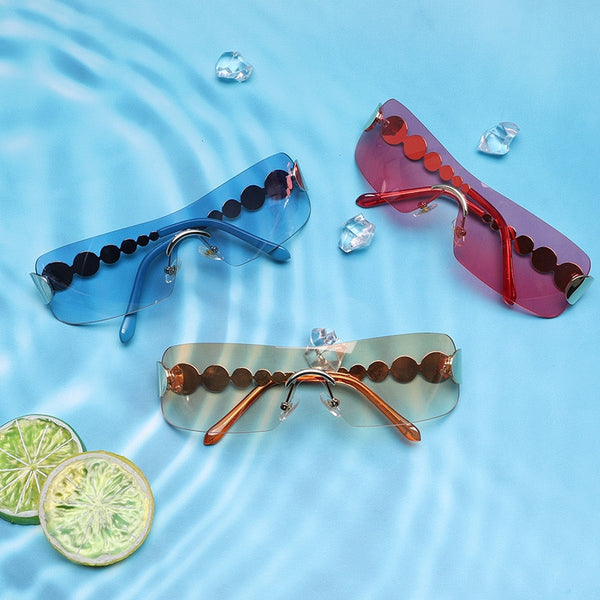 Gafas de Sol Deportivas Sin Marco con Protección Solar Avanzada