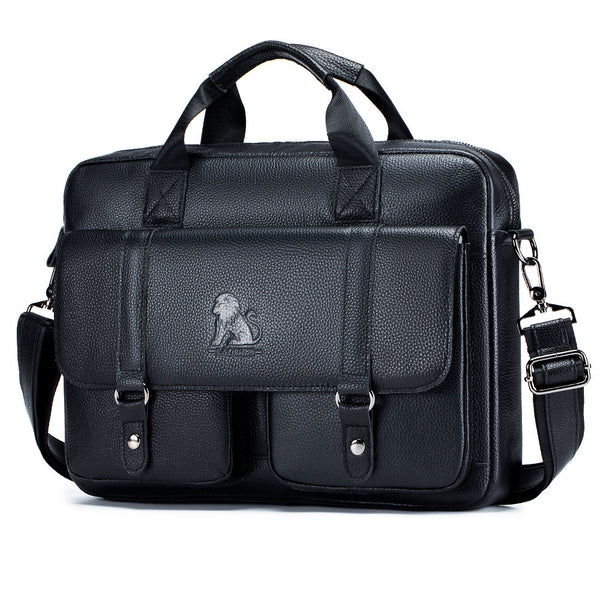 Maletín Ejecutivo de Cuero Genuino Gran Capacidad para Hombre - Image 3