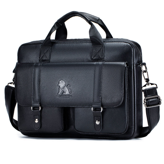 Maletín Ejecutivo de Cuero Genuino Gran Capacidad para Hombre - Image 3