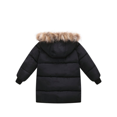 Chaqueta Acolchada Infantil con Cuello de Pelaje Desmontable - Camuflaje - Image 6