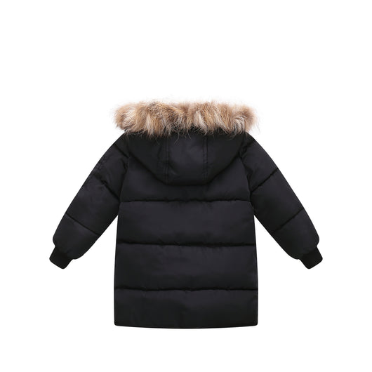 Chaqueta Acolchada Infantil con Cuello de Pelaje Desmontable - Camuflaje - Image 6