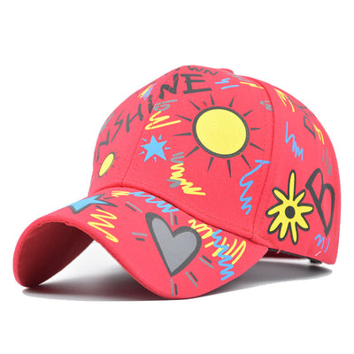 Gorra de Verano con Visera Curva y Estampado - Protección Solar Moderna