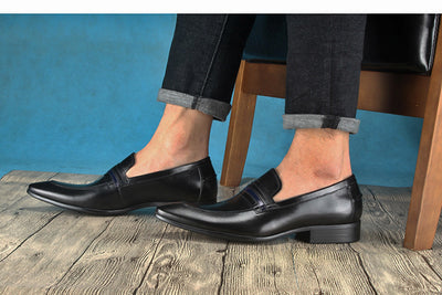 Zapatos de Cuero para Hombre Mocasines Elegantes - Image 11
