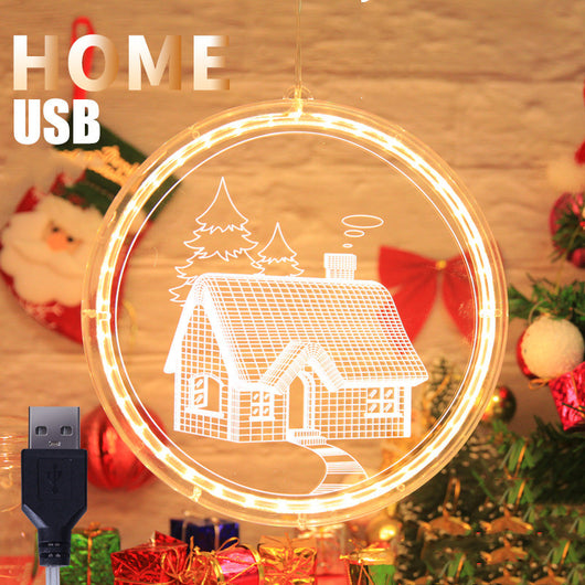 Lámpara Colgante 3D LED Navideña para Decoración del Hogar - Image 13