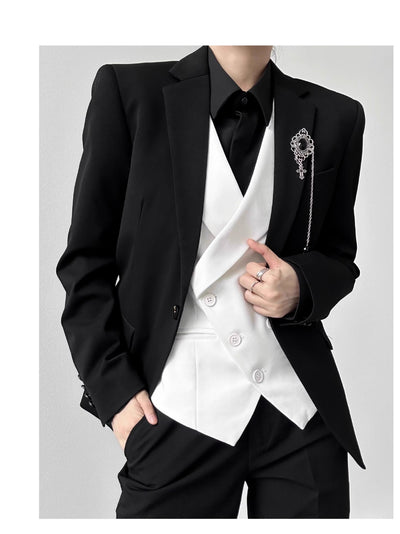 Chaleco de Traje para Mujer Blanco Entallado - Elegancia Sofisticada - Image 16