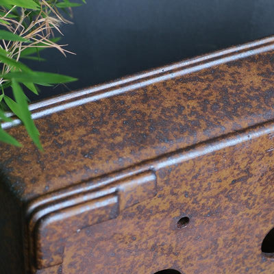 Maceta Rectangular de Arenisca Púrpura para Bonsái - Pino, Ciprés y Boj - Image 4