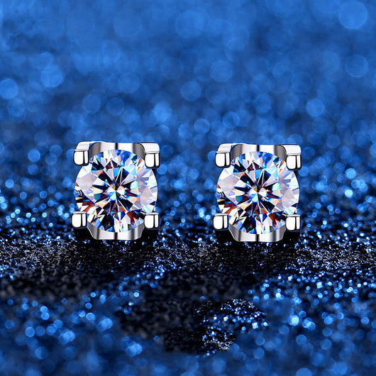 Aretes de Diamante Moissanita con Cabeza de Toro Elegante y Minimalista - Image 9