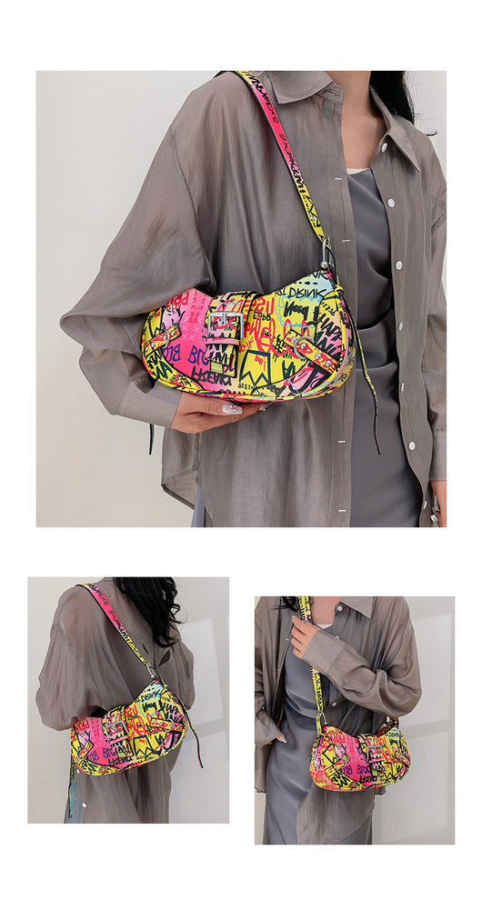 Bolsa de Hombro Messenger con Diseño de Letra de Moda - Image 26